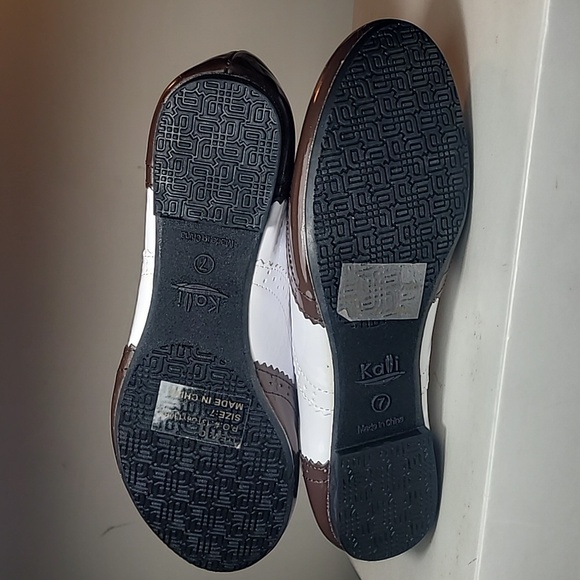 Kalli brown and white spectator oxfords, unworn - Picture 7 of 8